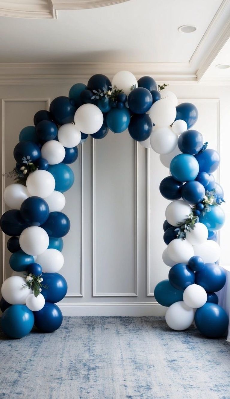 Custom colour balloon arch
